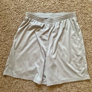 Gray gym shorts